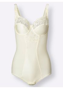 Miss Mary Of Sweden Dames Body met beugel in champagne ,maat 85D, Witt, 80% Polyamide, 14% Elastan, 6% Polyester