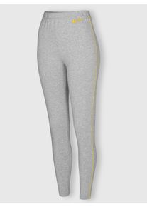 feel good Dames Legging in grijs gemêleerd ,maat 36/38, Witt, 95% Katoen, 5% Elastan