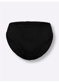 Dames Bikinislip in zwart ,maat 36/38, WITT, 100% Katoen