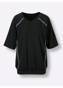 Dames Functioneel shirt met raglanmouwen in zwart ,maat 36/38, Witt, 95% Polyester, 5% Elastan