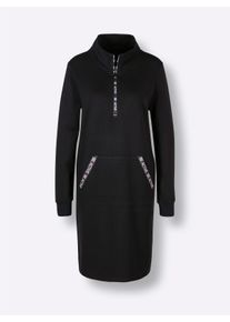 Dames Vrijetijdsjurk van vormvast interlock in zwart ,maat 36/38, Witt, 70% Viscose, 25% Polyamide, 5% Elastan