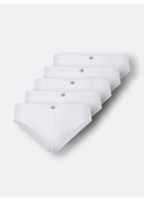 Heren Slip in wit ,maat 6, WITT, 100% Katoen