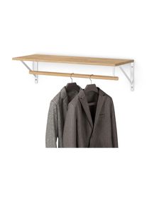 Tchibo - Wandgarderobe - 80x30x21,5cm - weiß - Holz
