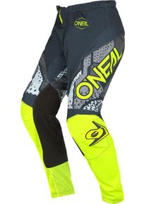 O Neal ONeal Element Camo V.22, textile pants , color: Grey/Light Grey/Neon-Yellow , size: 38