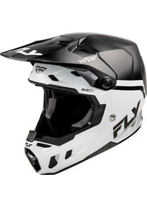 Fly Racing Formula CC Objective, motorcrosshelm , kleur: Zwart/Wit , maat: L