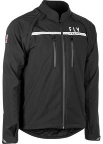 Fly Racing Patrol Softshell, giacca in tessuto , colore: Nero , dimensione: M