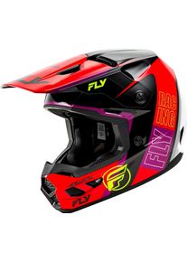 Fly Racing Kinetic Rally, motocross helmet , color: Red/White/Black , size: XL