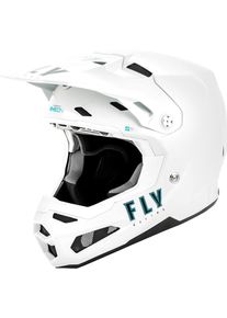 Fly Racing Formula S Carbon Solid, motorcrosshelm , kleur: Wit , maat: XL