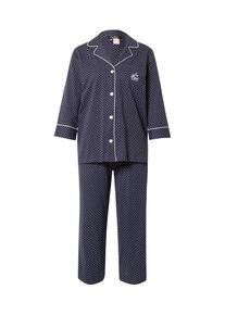 Lauren by Ralph Lauren Lauren Ralph Lauren Damer Pyjamas navy / hvid St&oslash;rrelse L
