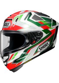 Shoei X-SPR Pro Escalate, full face helmet , color: White/Red/Green/Grey , size: XL