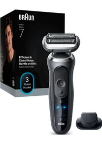 Braun Elektrorasierer »Series 7 72-G1200s«, 1 St. Aufsätze, Bis zu 60 Min, Präzisionstrimmer-Aufsatz, 100% wasserdicht