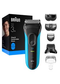 Braun Elektrorasierer »Series 3+ 3010BT«, 6 St. Aufsätze, 3 flexible Klingen, effizienter MicroComb Mitteltrimmer