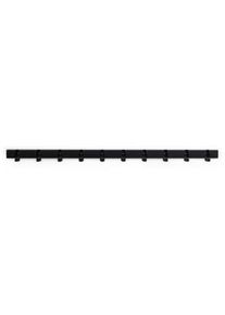 Hakenleiste Laufendermeter RAL 9005 Tiefschwarz (matt) 100 cm