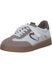 MARCO TOZZI by Guido Maria Kretschmer Schnürschuhe '83701-44' Damen beige, weiß Größe 42 Motivprint