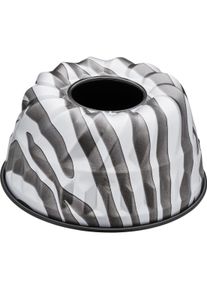 Kaiser Gugelhupfform Mini 16cm Gugelhupf Backform beschichtet Go wild! Zebra, Backform, Schwarz, Weiss