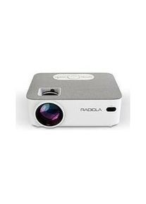 Radiola RAVP250 Beamer LED HD 720P Bluetooth Resolution 1280 x 720p HDMI Compatible (80 lm), Beamer, Weiss