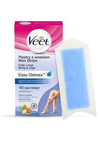 Veet, Wachs + Enthaarungscreme, Easy-Gelwax wax patches for body hair removal 40pcs (40 ml, 40 x, 130 g)
