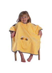 Wörner Wörner , Badeponcho »Bienen«, (1 St.), Poncho, Baden, Strand, Kapuze, Biene, maschinenwaschbar , gelb