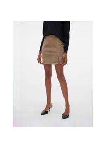 Véro Moda Vero Moda , Minirock »VMLULA NELLY HR SHORT CRDRY SKIRT NOOS« , Silver Mink , M (38) , M (38) , Cord-Minirock von Vero Moda