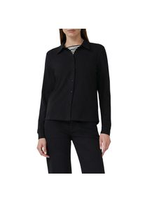 s.Oliver, Damen, Hemdbluse mit Manschetten, BLACK, 46, BLACK, Bluse von s.Oliver Red Label