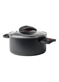 Ballarini Click & Cook Marmite avec couvercle en verre 16 cm, Aluminium