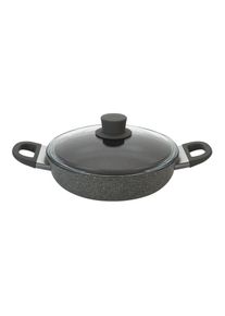 Ballarini Murano Poêle de service avec couvercle en verre 28 cm, Aluminium