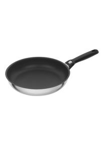 Ballarini Pesaro Poêle 28 cm, Inox 18/10, Noir argenté