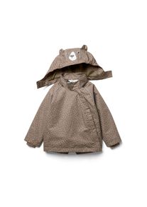 Tchibo - Kinder-Thermo-Regenjacke - Unisex - Gr. 110/116 - hellbraun/print