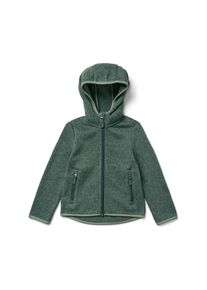 Tchibo - Kinder-Strickfleecejacke - Unisex - Gr. 110/116 - dunkelgrün