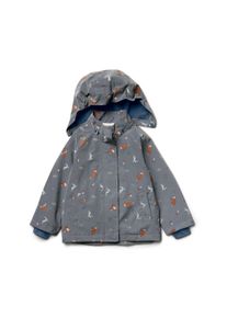 Tchibo - Kinder-Thermo-Regenjacke mit reflektierenden Elementen - Unisex - Gr. 122/128 - silber/print