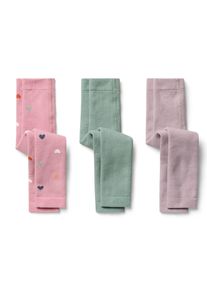 Tchibo - 3 Kinder-Thermoleggings - M&auml;dchen - Gr. 98/104 - rosa