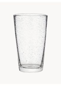 Broste Copenhagen Ručne fúkané poháre na nápoje Bubble, 4 ks Transparentná Ø 9 cm x V 14 cm