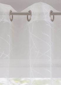 bonprix Cortina de jacquard tipo estor, blanco, Al/An: 100/300 cm