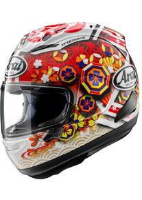 Arai RX-7V Evo Nakagami GP3, full face helmet , color: White/Red/Blue/Orange , size: L