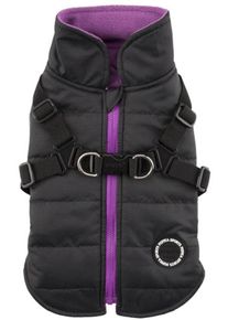Puppia Mountaineer II Hundemantel, schwarz, M