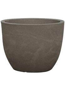 siena GARDEN 42-60-03-GA Pflanzgefäß Blumentopf Ø 60cm Kunststoff granit