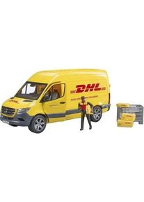 Bruder 02671 MB 1:16 Sprinter DHL Paket-Dienstwagen Transporter Fahrer gelb