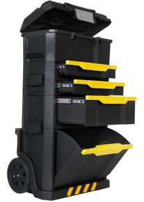 Stanley 1-79-206 rollende Werkstatt Werkzeugbox Werkzeugtrolley 3 Boxen schwarz
