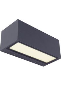 Lutec 5189112118 Gemini LED-Außenwandleuchte Außenwandlampe 20W 3000K 615lm anthrazit
