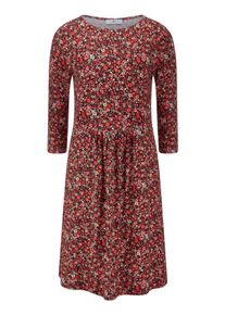 Peter Hahn - Jersey-Kleid, rot, Gr. 48, Viskose