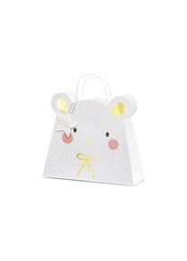 partydeco Geschenktüte Eisbär, Mix, 31.5x27x10cm (5er Multipack)