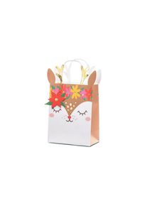 partydeco Geschenktüte Reh, Mix, 20.5x30x10.5cm (5er Multipack)