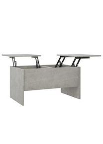 vidaXL Mesa de centro madera de ingeniería gris hormigón 80x50x42,5 cm