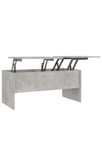 vidaXL Mesa de centro madera ingeniería gris hormigón 102x50,5x46,5 cm