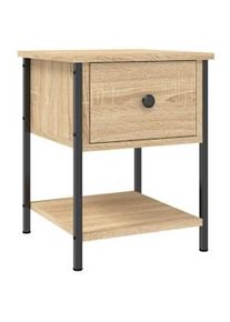 Mesita de noche madera de ingeniería roble Sonoma 34x35,5x45 cm