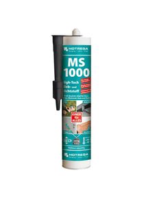 HOTREGA Lijmkit zwart, MS 1000 kit, 5 x 290 ml, hoogwaardige lijmkit, afdichtingskit zwart