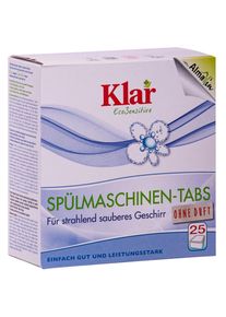 Vaatwastabletten, 25 Tabs á 20 g, afwasmachine tabletten, natuurlijk