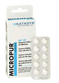 Katadyn Water zuiveringstabletten, 40 stuks, Micropur Classic MC 10T, waterdesinfectie