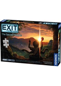 Thames & Kosmos EXIT: The Sacred Temple (with Jigsaw Puzzles) Brettspiel Strategie (Deutsch)