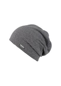 Chillouts , Beanie »Pittsburgh Hat«, mit weichem Baumwollmix & feiner Streifenstruktur , schwarz-grau
